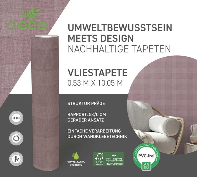 Vliestapete Rolle, umweltfreundlich und nachhaltig