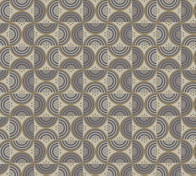 Tapete mit Halbkreis-Muster für die Wandgestaltung