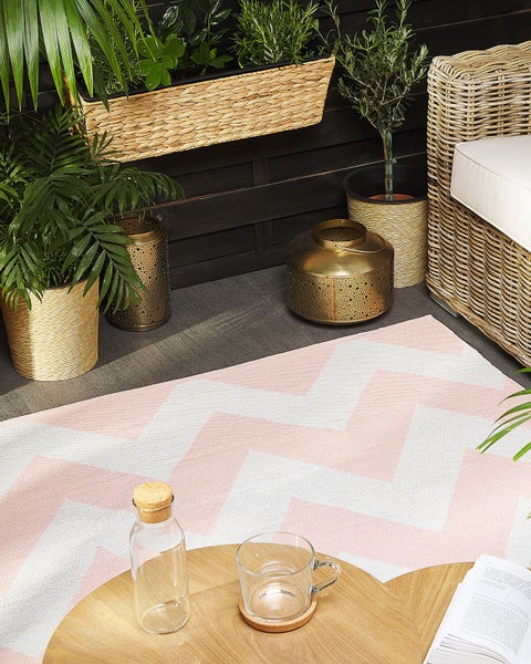 Outdoorteppich KONARLI Rosa 160 x 230 cm