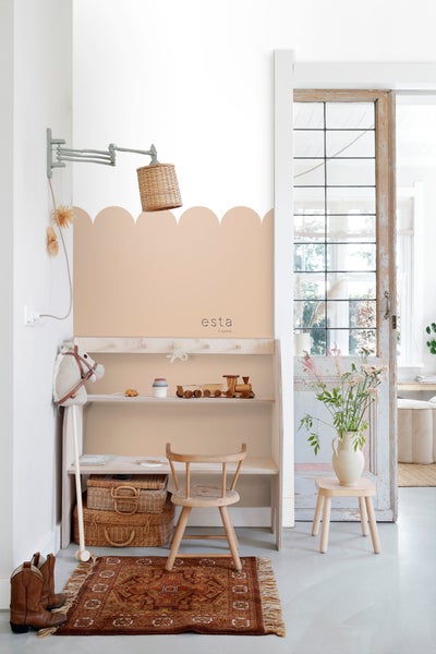 ESTAhome Fototapete halbhohe Wandverkleidung Beige - 100 x 279 cm - 159233