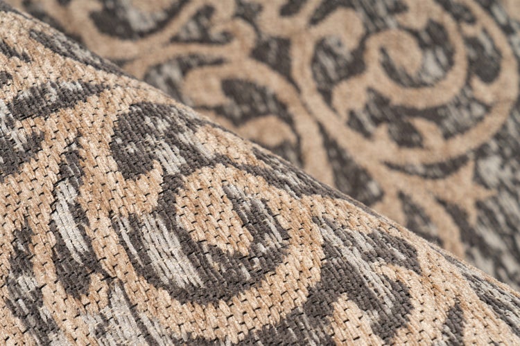 Flachflor Teppich Shiori Beige Vintage 160 x 230 cm