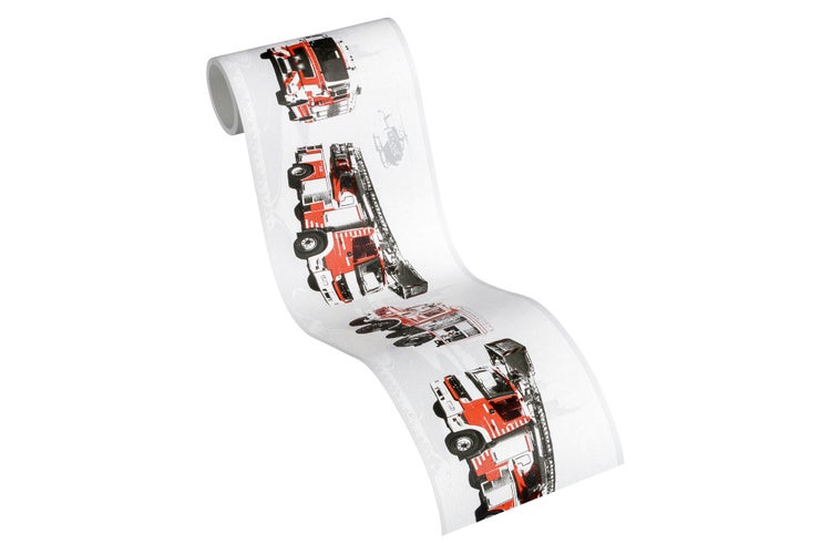 Tapetenrolle mit Feuerwehrwagen-Motiv