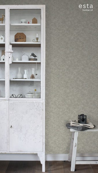 ESTAhome Tapete Uni Taupe - 53 cm x 10.05 m - 148308