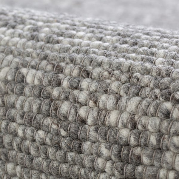 Kurzflor Teppich Anouk Silber Modern, Uni 160 x 230 cm
