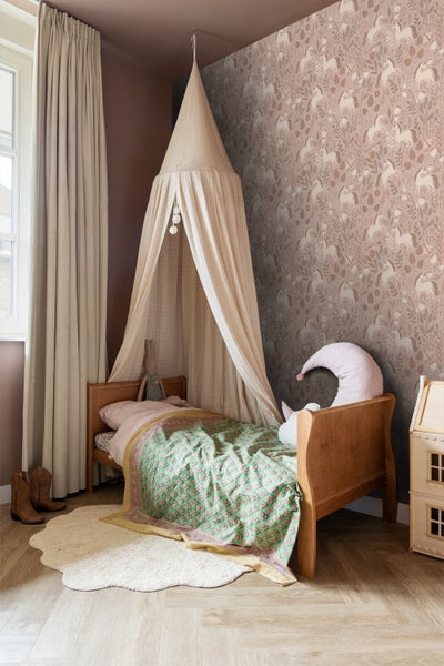 ESTAhome Tapete Einhörner Altrosa - 53 cm x 10.05 m - 139876