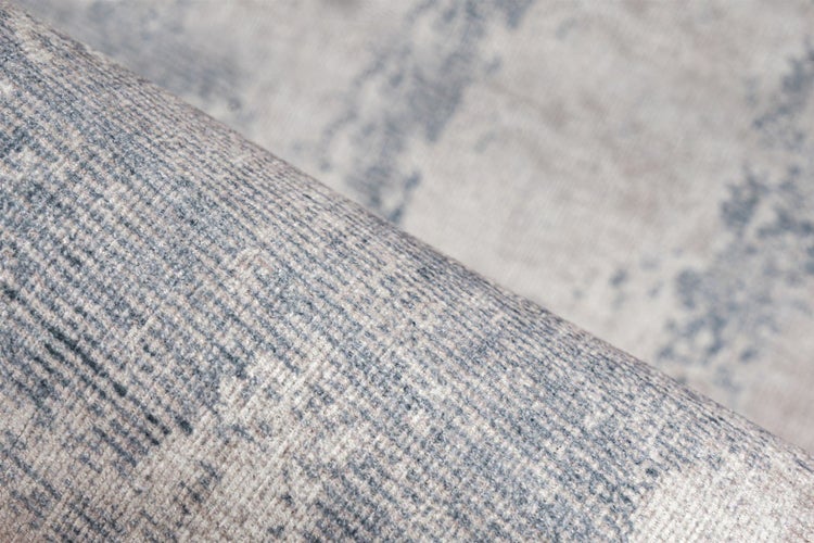 Flachflor Teppich Yara Grau Vintage 120 x 170 cm