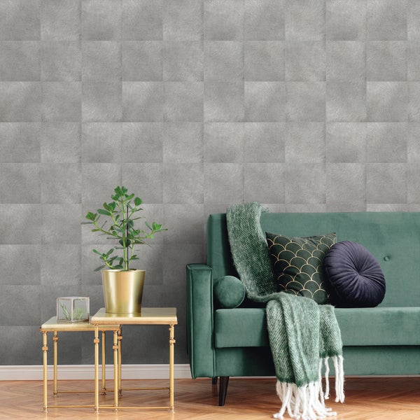 Sanders und Sanders Tapete Tierhautmuster Grau - 53 cm x 10 m - 640090
