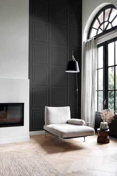 Origin Wallcoverings Tapete Holzwandverkleidung Schwarz - 53 cm x 10.05 m - 347832