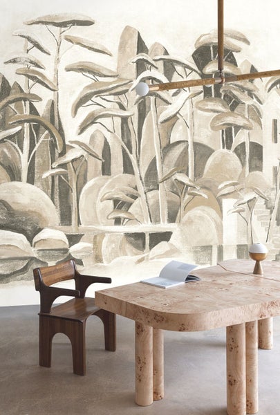 Masureel Tapete geometrisches Motiv Beige - 53 cm x 10.05 m - 631018