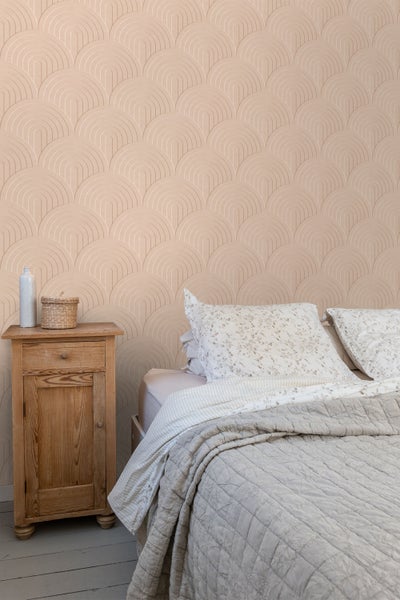 ESTAhome Tapete 3D Muster Pfirsichrosa - 50 x 900 cm - 131109