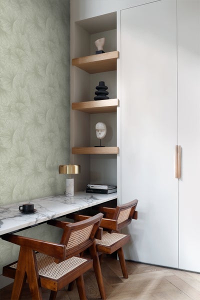 Origin Wallcoverings Tapete 3D Muster Blätter Graugrün - 53 cm x 10.05 m - 348008