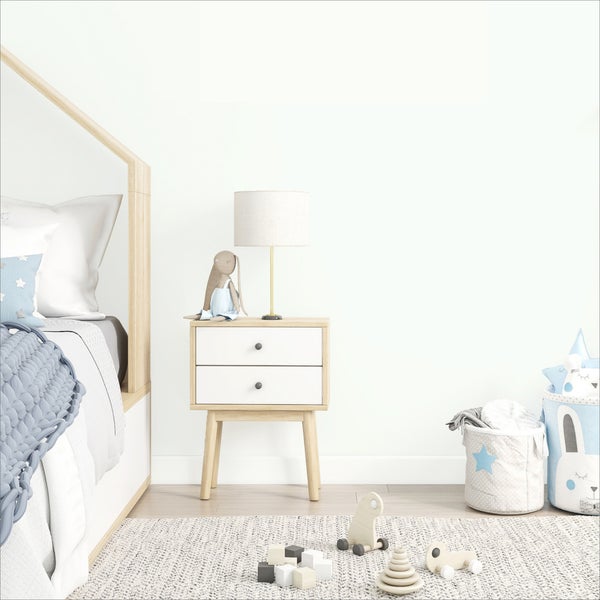 MissPompadour Wandfarbe Kinderzimmer Weiß und Freundlich 2,5L mit hoher Deckkraft - geruchsneutrale, spritzfreie Kreidefarbe - atmungsaktiv, wasserbasiert, VOC-frei - LittlePomp