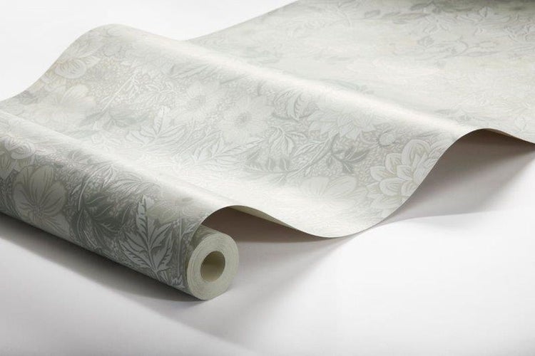 Borastapeter Tapete Blumenmuster im Jugendstil Grau - 53 cm x 10.05 m - 660374