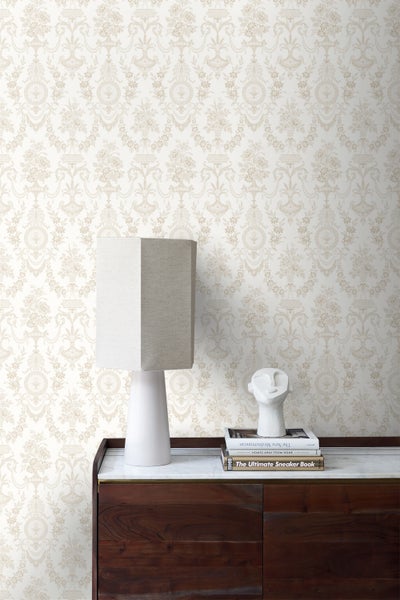Origin Wallcoverings Tapete Ornamente Weiß - 53 cm x 10.05 m - 326134