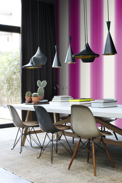 Origin Wallcoverings Tapete Dip Dye-Motiv Rosa - 53 cm x 10.05 m - 346939