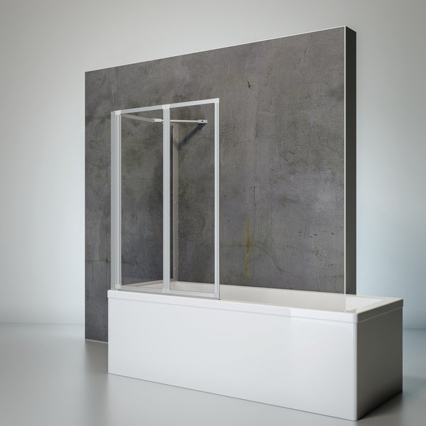 Badewanne mit Badewannenaufsatz