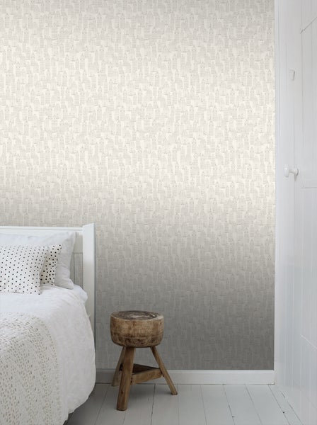 ESTAhome Tapete Amsterdamer Grachtenhäuser Silber - 53 cm x 10.05 m - 137710
