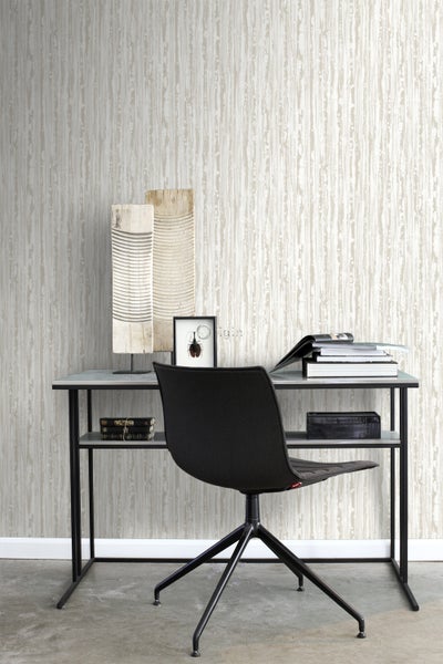 Origin Wallcoverings Tapete Streifen Crême-Weiß - 53 cm x 10.05 m - 346639
