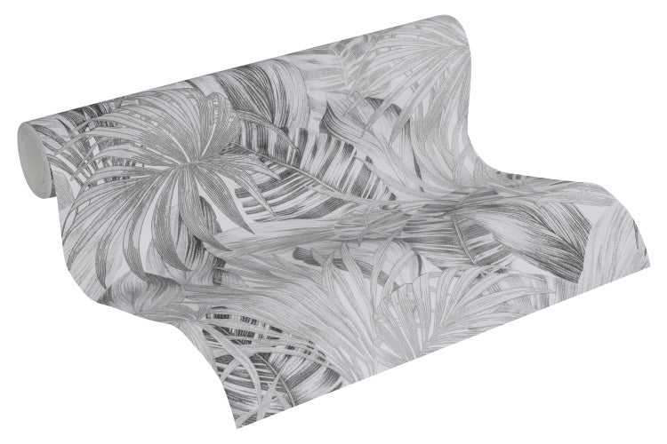 Tapetenrolle mit Blättermuster für die Wandgestaltung