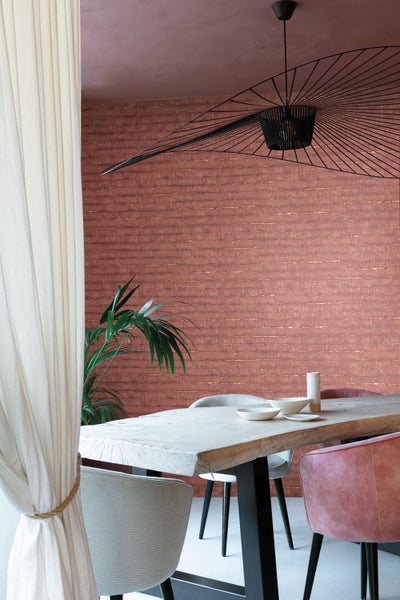 Masureel Tapete Streifen Rot - 53 cm x 10.05 m - 630826