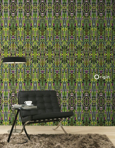 Origin Wallcoverings XXL-Vliestapete Dschungelmuster Schwarz - 50 x 900 cm - 356905