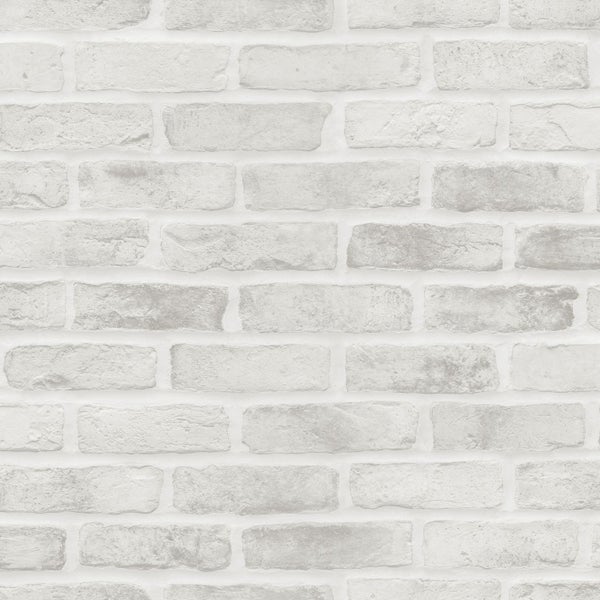 Walls4You Tapete Stein-Optik Hellgrau - 0,53 x 10,05 m - 935325