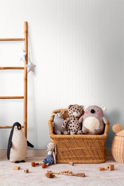 Sanders und Sanders Tapete Streifen Beige und Weiß - 53 cm x 10 m - 640476