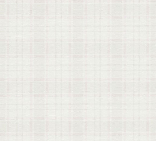 Wohnzimmer mit Sofa, Tisch und dekorativer Tapete