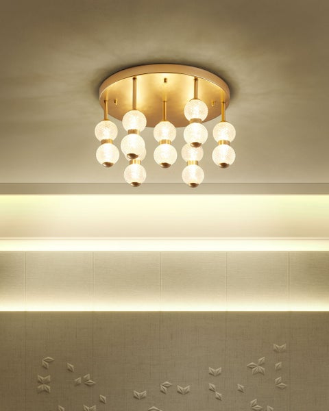 Deckenlampe YOWAKA Metall Gold