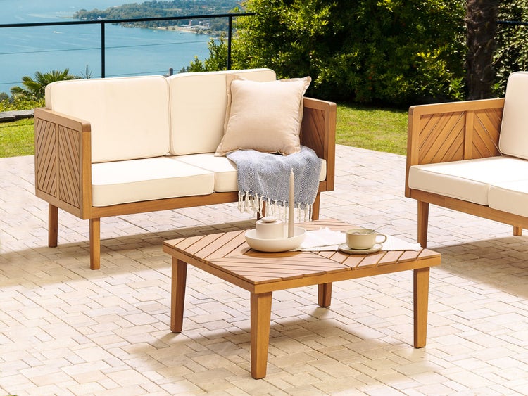 Outdoor Couchtisch BARATTI Akazienholz Braun
