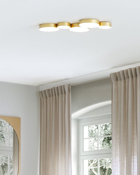 LED Deckenlampe LUGA Metall Gold