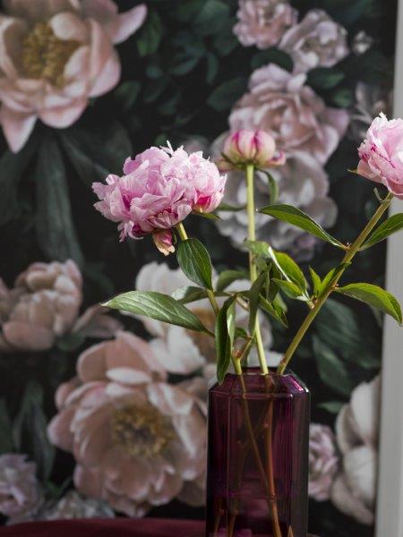 Borastapeter Tapete Blumen Rosa - 53 cm x 10.05 m - 660439