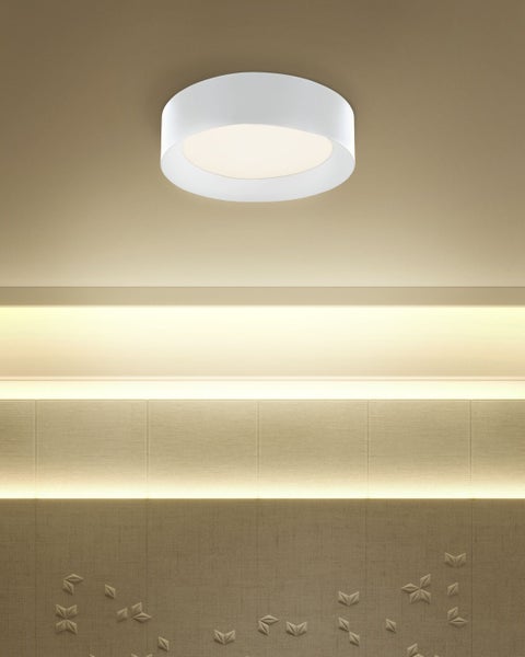 LED Deckenlampe LOEI Metall Weiß