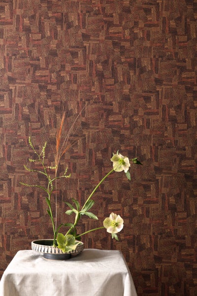 Teppich mit Punktmuster und Fransen