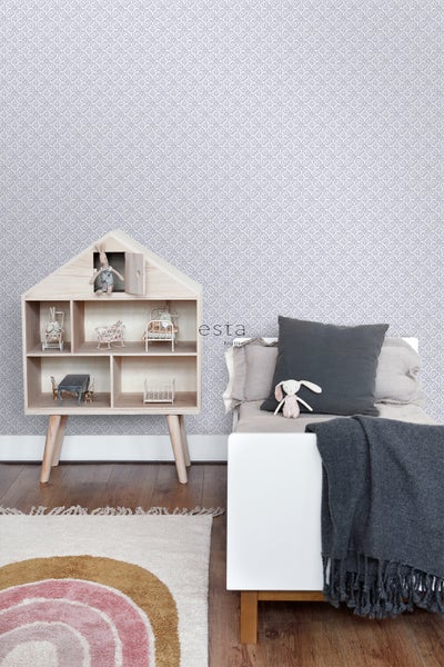 ESTAhome Tapete orientalisches Motiv Violett - 50 x 900 cm - 139424