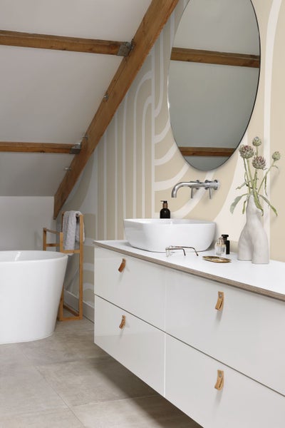 ESTAhome Fototapete Art Decó Muster Beige - 150 x 279 cm - 159253
