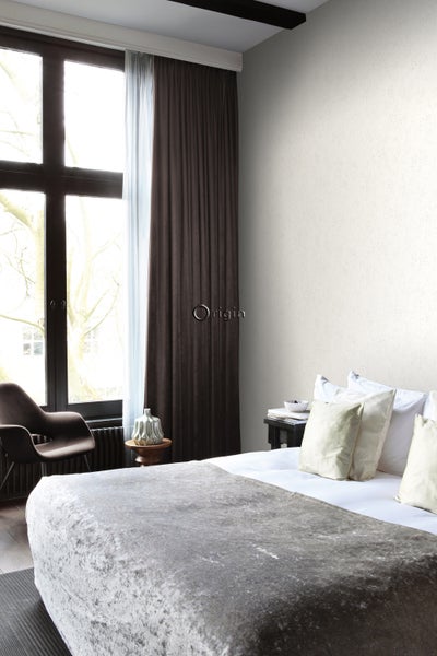 Origin Wallcoverings Tapete Metall-Optik Crême-Weiß - 53 cm x 10.05 m - 347610