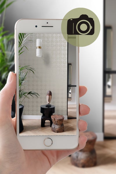 Origin Wallcoverings Tapete große verwitterte Kugeln Silber - 53 cm x 10.05 m - 347607