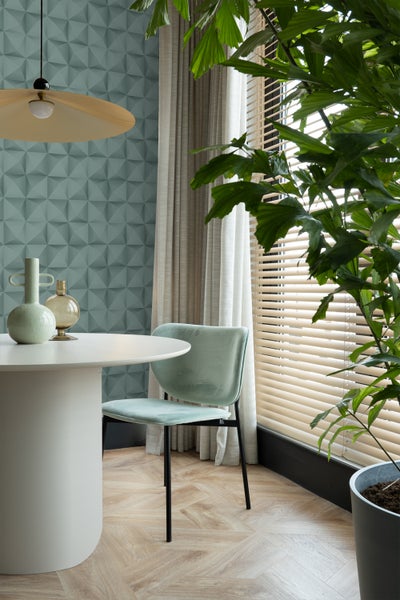 Origin Wallcoverings Tapete 3D Muster Petrolblau - 50 x 900 cm - 347961