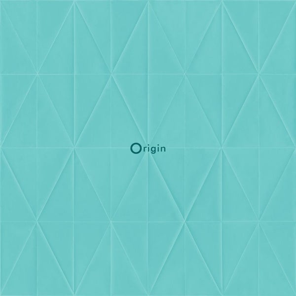 Origin Wallcoverings Tapete grafische Form Türkis - 53 cm x 10.05 m - 347234