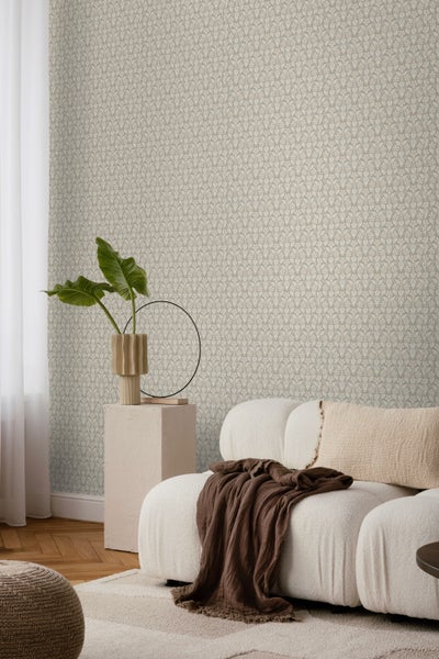 Borastapeter Tapete Blumen Grau - 53 cm x 10.05 m - 660090