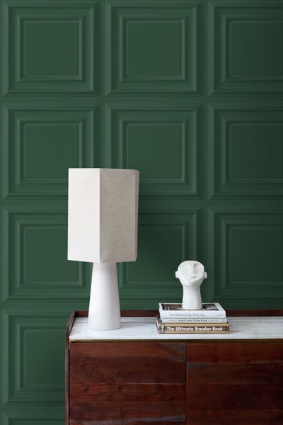 Origin Wallcoverings Tapete Holzwandverkleidung Dunkelgrün - 53 cm x 10.05 m - 347831