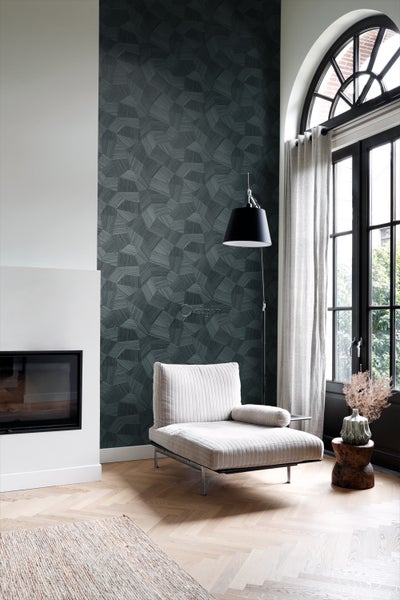 Origin Wallcoverings Tapete 3D-Muster Antrazitgrau - 0.53 x 10.05 m - 347825