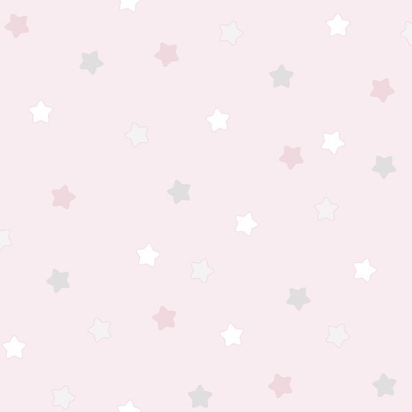 Sanders und Sanders Tapete kleine Sterne Hellrosa - 53 cm x 10 m - 640570