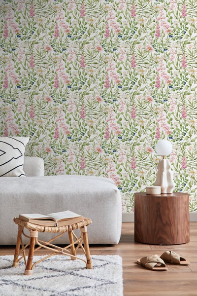 ESTAhome Tapete Feldblumen Multicolor - 50 x 900 cm - 131055