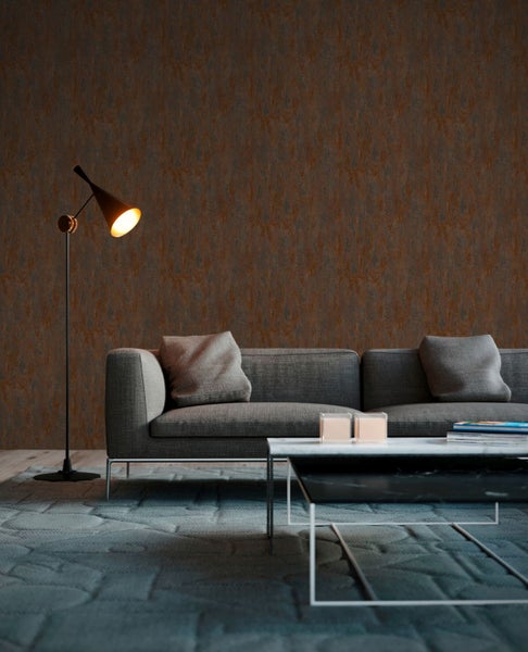 Tapete mit rostähnlicher Struktur