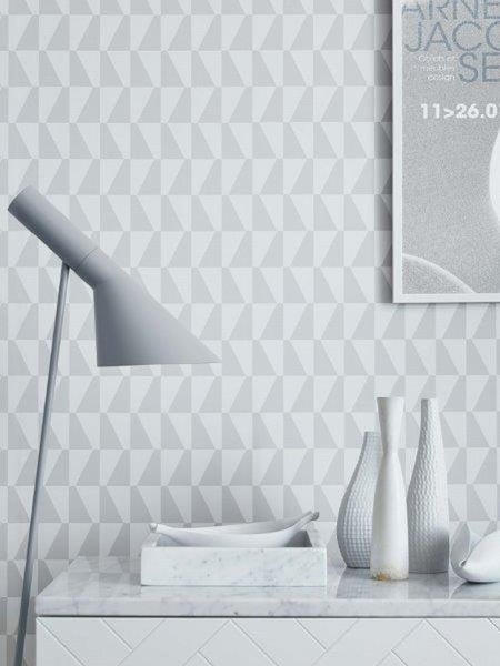 Borastapeter Tapete grafisches Motiv Grau - 53 cm x 10.05 m - 660707