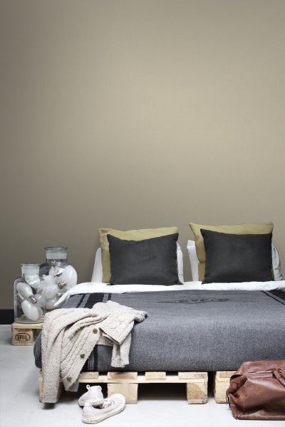 ESTAhome Tapete Leinen-Optik Braun - 53 cm x 10.05 m - 127648