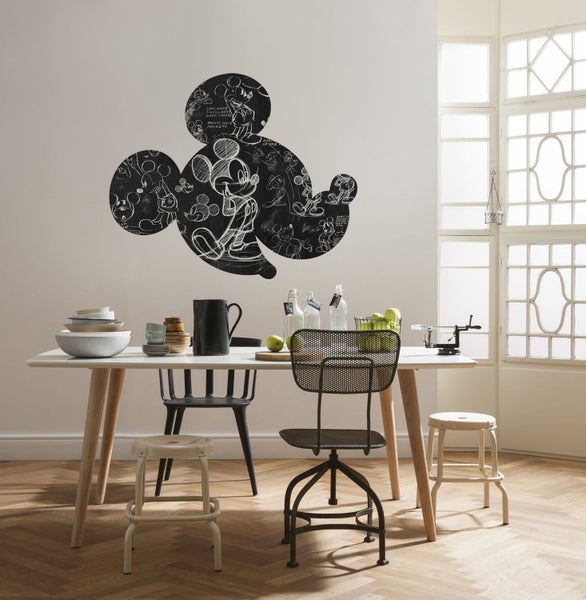 Disney Wandtattoo Mickey Mouse Schwarz-Weiß - 127 x 127 cm - 612712