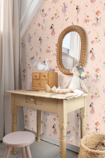 ESTAhome Tapete Elfen Rosa - 50 x 900 cm - 131341
